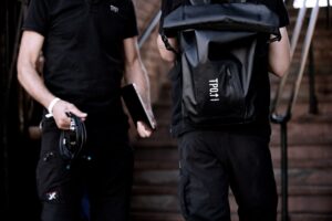 TPO nätverksutrustning vid entréområdet på Hurricane Festival