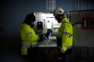 Temporärt nätverk installerat i tunnel för Stockholm Vatten-projektet