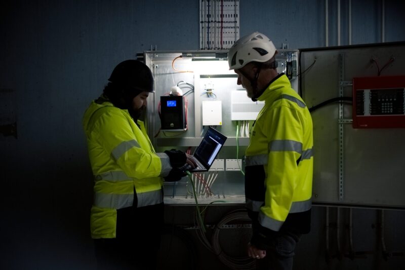 Temporärt nätverk installerat i tunnel för Stockholm Vatten-projektet